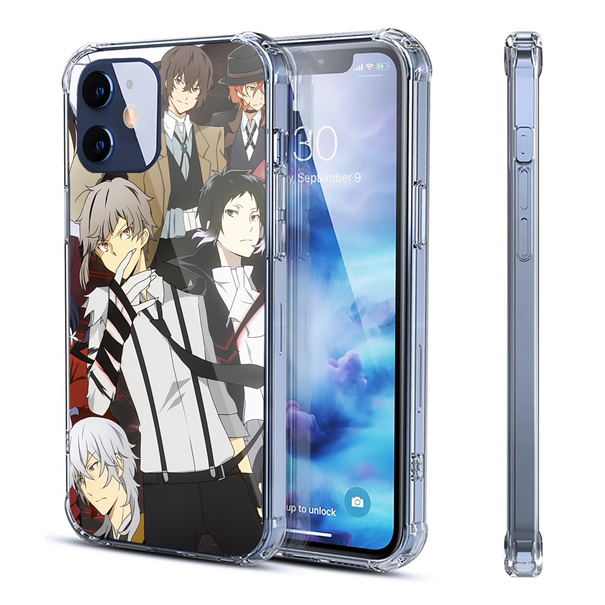 （画像用） 文豪ストレイドッグス Bungo Stray Dogs 【iPhone 12シリーズ対応】透明スマホケース（クリアソフトケース）